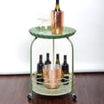 thumbnail image 2 of old dutch 615bc pop wine and serving cart, 17" x 17" x 25.5", antique copper, 2 of 2