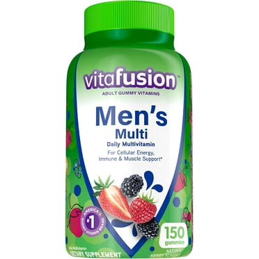 Vitafusion Men's Flavor Gummy Vitamins Dietary Mineral Supplement 150 Each