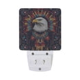 thumbnail image 5 of Yayeee LED Night Light for The Home Plug in With Light Sensors 2 Pack, Brown Abstract Eagle, 5 of 6