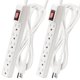 thumbnail image 1 of Protector contra sobretensiones Power Strip PLUGTUL, 6 salidas, paquete de 2, 10 pies, 1 of 7