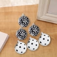 thumbnail image 6 of LanSuare 6Pcs Christmas Balls Ornaments for Xmas Tree, 2.36Inch Shatterproof Stripe Pattern Black-White Hanging Balls, Xmas Ball Ornaments for Holiday Party Decor, 6 of 6