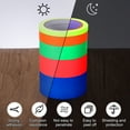 thumbnail image 3 of 0.8 inch x 33 Feet Neon Gaffer Cloth Tape, 1 Roll Fluorescent Adhesive Tape Black Light Glow Tape for Party, Orange, 3 of 7