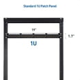 thumbnail image 3 of Cable Matters [UL Listed] 24 Port Patch Panel Rackmount or Wall Mount 19-Inch, 1U Cat6 Network Patch Panel for 10 Gigabit Ethernet, 110 or Krone Impact Tools Compatible, 3 of 7