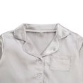 thumbnail image 3 of Pyjamas en Satin de Soie pour Filles Pyjamas Enfants Manches Longues Ensemble de Pjs Vêtements de Nuit, 3 of 5