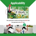 thumbnail image 3 of Happy St. Patrick''s Day Mailbox Cover Magnetic Standard Size 21"x19", Top Hat Shamrock Clover Decorative Post Letter Box Wrap Decor, Gold Coins Plaid Farmhouse Irish Garden Outdoor Decoration, 3 of 6