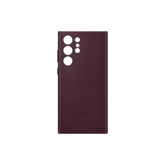 Samsung Galaxy S22 Ultra Leather Cover, Burgundy (EF-VS908LEEWMT)