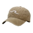 thumbnail image 1 of Baseball Cap Black Fitted Hat Wave Embroidery Adjustable Durable Unisex Baseball Cap for Outdoor Activities, 1 of 6