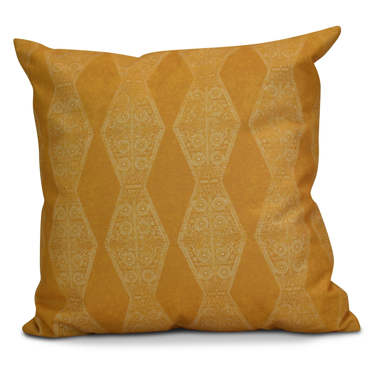Simply Daisy Pyramid Stripe Geometric Print Outdoor Pillow