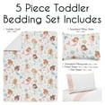 thumbnail image 3 of Pink and Blue Mermaids Toddler Bed Comforter Bedding Set Girl by Sweet Jojo Designs, 3 of 6