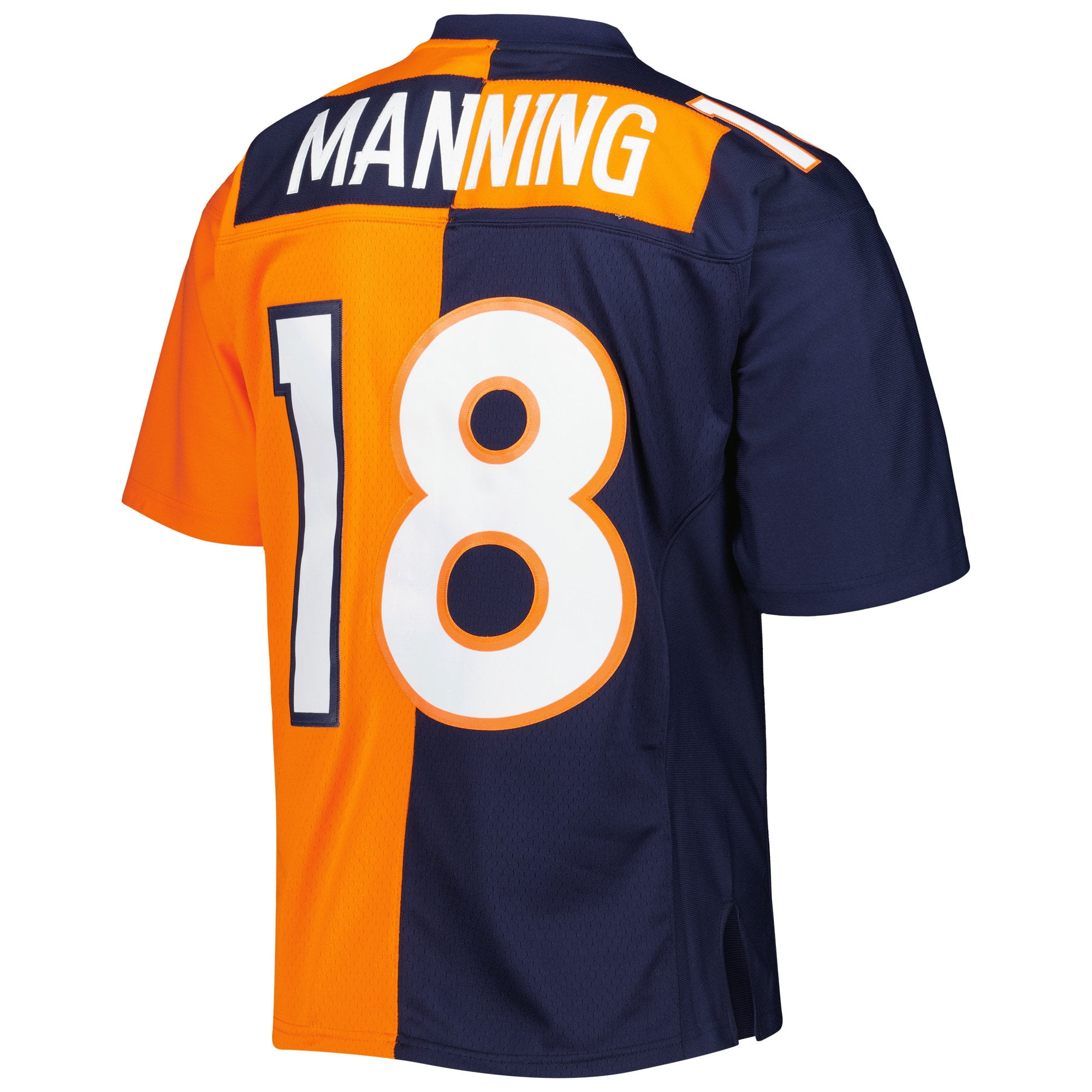 Men s Mitchell Ness Peyton Manning Navy Orange Denver Broncos