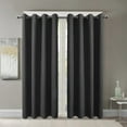 thumbnail image 2 of Indoor Blackout Curtain 52x95inch Black, 2Panel, 2 of 4