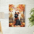 thumbnail image 2 of Happy Thanksgiving Scottish Terrier Give Thanks Fall Beanie Scarf Welcome Vertical Matte Canvas Poster Scottie Dog Lover Gifts Wall Art Home Decor - 00020, 2 of 5