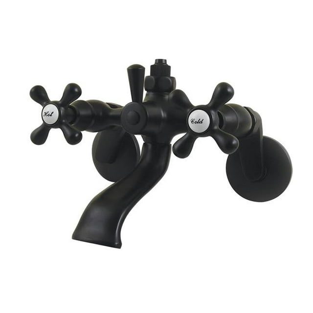 Kingston Brass CC2660 Robinet Mural Vintage avec Adaptateur de Riser & 44; Noir Mat