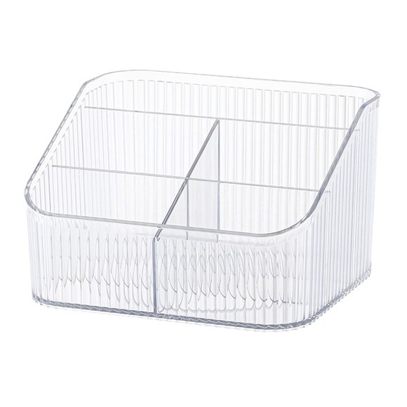 Freebirdly Organizador de maquillaje Caja de almacenamiento de cosméticos Gran capacidad Soporte para brochas de maquillaje Organizador Accesorios de tocador Encimeras de baño Contenedor de almacenami