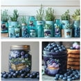 thumbnail image 5 of 12 Sheets 12 Style PVC Stickers Heat Transfer Film for Window Decoration Blueberry 140x140mm 1 sheet/style, 5 of 9