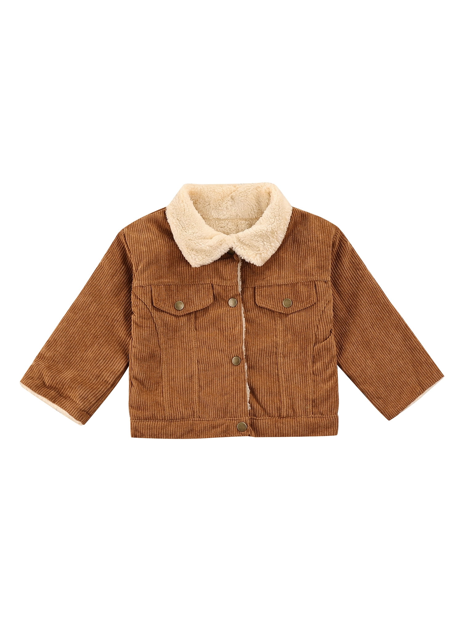 Lisenrain Infant Kids Baby Corduroy Coats Spring Outerwear Long Sleeve Button Down Jackets, Infant Unisex, Size: 2-3 Years