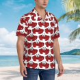 thumbnail image 6 of Picia Cute Red Crab Gentle Cotton Regular Fit Short Sleeve Casual Hawaiian Shirt for Men-3X-Large, 6 of 8