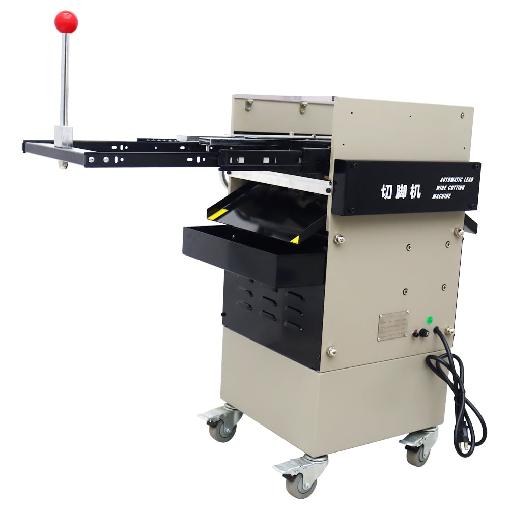 Semi Automatic PCB Foot Cutting Machine Lead Wire Cutter Circuit Board Cut Foot Machine with 7.87 Inch Blade and 0.8-2.5mm Placode Thickness 110V