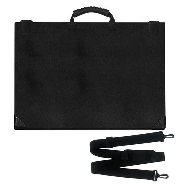 facefd Washable Waterproof Artist Storage Bag with Handles Straps Large Capacity Art Pocket Accessory for Painting Poster Artworks