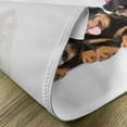 thumbnail image 5 of Ambesonne Birthday Place Mats Set of 4, Birthday Dogs Hats, Standard Size, Marigold and Black, 5 of 6