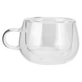 thumbnail image 1 of Glass Cup, Rugged And Durable High Borosilicate Glass Elegant Shape Coffee Mug With Handle For Home Kitchen Restaurants For Cafes Hotels Tea Rooms, 1 of 8