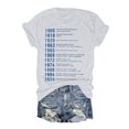 thumbnail image 1 of LUOGENLI T-shirts pour Femmes T-shirts Décontractés à Col Rond Haut à Manches Courtes pour Confort et Style T-shirts Graphiques pour Femmes Vêtements d'Été Blanc TG, 1 of 4
