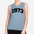 thumbnail image 2 of 1973 College Style Women's Muscle Tank Large Stonewash Denim, 2 of 5