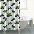 thumbnail image 4 of Cartoon Tractors Harvesters White Pattern Shower Curtain 72"x72" ,Bathroom Decorative Shower Curtains Set with 12 Hooks,Modern Waterproof Washable Shower Curtain, 4 of 6