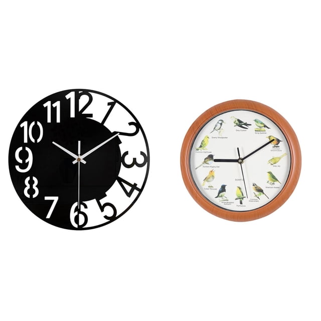 Reloj De Pared Con Diseño De Pájaro Cantor, Decorativo, Silencioso, Sencillo, Redondo, Grande, Para Hotel, Oficina, Hogar, Cocina, Baño, Decoración, Reloj Colgante.
