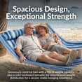 thumbnail image 5 of Sunnydaze 2-Person Quilted Polyester Spreader Bar Hammock, 600 lb Capacity - Misty Beach, 5 of 11