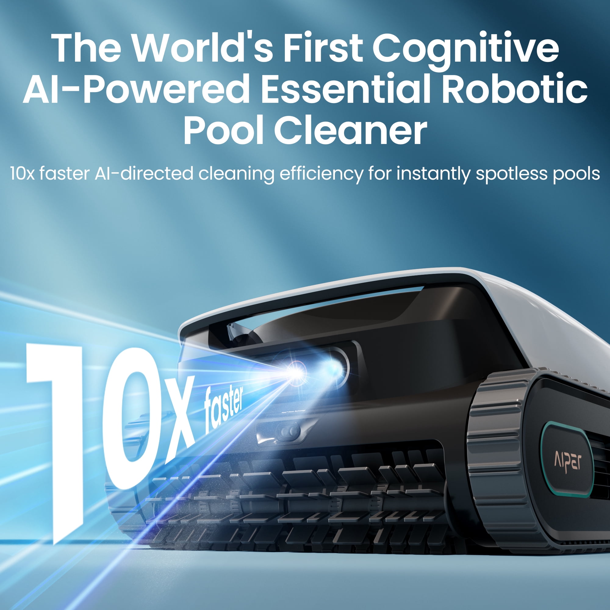 Aiper Scuba N3 Automatic Pool Cleaner, Robotic Pool Cleaner with AI Camera, MicroMesh Ultra-Fine Filter & App Control