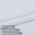 thumbnail image 3 of Haperlare Waffle Shower Curtains for Bathroom 72 inch Thicken Fabric Waterproof Waffle Weave Bathroom Curtains Shower, White, 3 of 7
