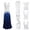 White, variant on Women's Convertible Gradient Maxi Dress, Multi-Wear V-Neck Formal Evening Gown for Bridesmaid