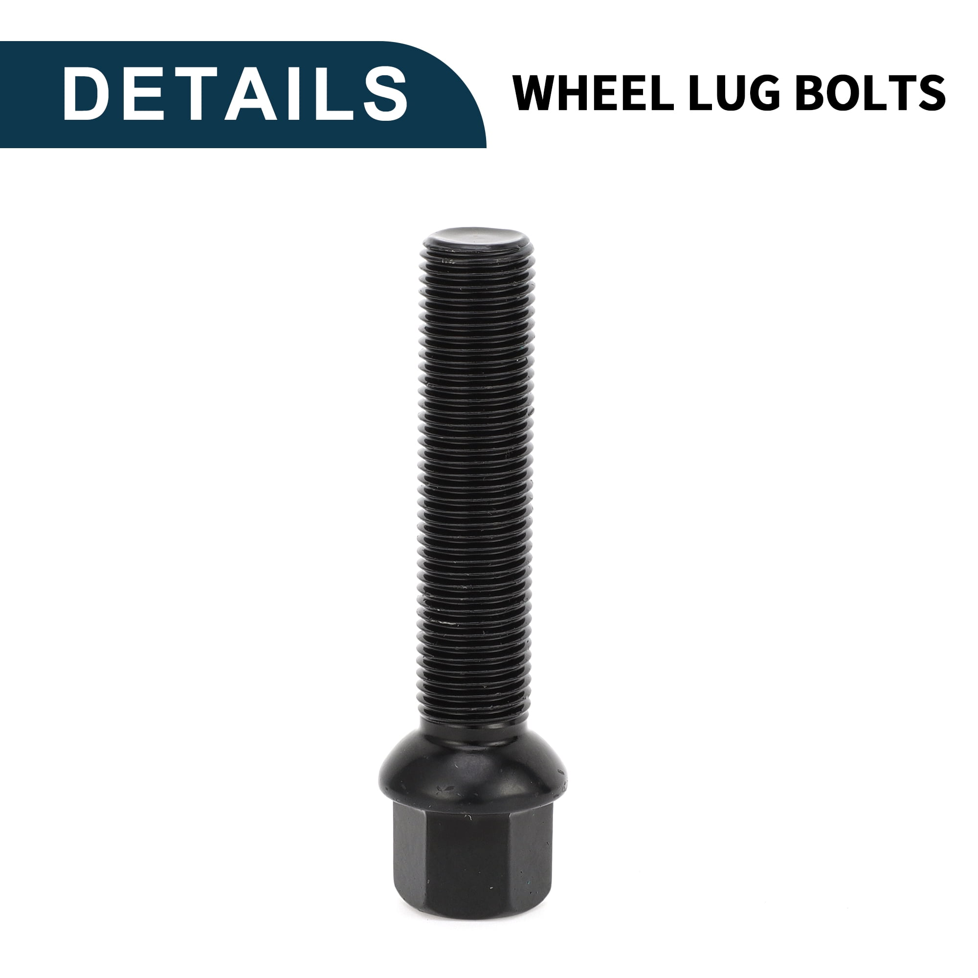 Unique Bargains Ball Seat Wheel Lug Bolt for Volkswagen and for Audi M14x1.5mm 10-Piece