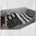 thumbnail image 6 of Stripe Soft Flannel Fleece Throw Blanket, Grunge Design Ink Brush Painted National USA Flag with Stars and Stripes, Cozy Plush for Indoor and Outdoor Use, 50" x 60", Charcoal Grey White, by Ambesonne, 6 of 6