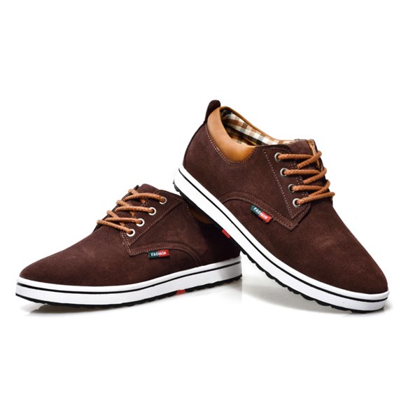 Cyiecw Men's Invisible Height Increasing Elevator Shoes Lace-up Fashion Casual Shoes 2.36 Inches Taller