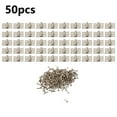 thumbnail image 1 of 50pcs Brass Hinge For Small Craft Door Box Accessories Silver Gold 8*10mm, 1 of 9