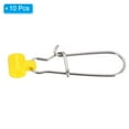 thumbnail image 3 of Uxcell Fishing Line Sinker Slider, with Duo Lock Snap Sinker Slider Weight Connector 8# for Fishing, Yellow 10Pcs, 3 of 6
