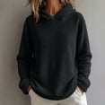 thumbnail image 6 of fatyb Sherpa Pullover Womens Fuzzy Fleece Hoodies Casual Long Sleeve Double Fleece Hooded Sweatshirt, 6 of 7