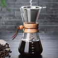 thumbnail image 5 of Minimalist Home Drip Coffee Maker Set - Compact 400ml Round Glass Pot with Filter, Portable Small Household Brewing Kit for Daily Use, Modern Aesthetic Design, Budget-Friendly 5-10 Yuan Coffee, 5 of 5