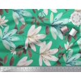 thumbnail image 3 of Soimoi polyester Crepe Fabric Leaves & Wild Flower Print Fabric by the Yard 52 Inch Wide, 3 of 3
