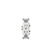 thumbnail image 1 of Leviton R62-T5225-0WS 15 Amp White Toggle Switch & Receptacle Combination, 1 of 3