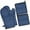 Blue and White, variant on Modern Art Geometric Kitchen Oven Mitt and Pot Holder Sets 2 Pcs for Baking, Cooking and Grilling, Heat Resistant Up To 392 °F