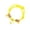Yellow, variant on Adjustable Woven Rope Beaded Pet Collar Breakaway Quick Release Buckle Cute Flower Charm Decor Neck Collar for Cats Dogs Multiple sizes