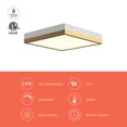 thumbnail image 3 of FM553211AGWH-Alora Lighting-Sydney - 23W LED Flush Mount-2 Inches Tall and 11.13 Inches Wide-Aged Gold/White Finish, 3 of 7