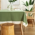 thumbnail image 2 of Gomelly Tablecloths Washable Table Cloths Rectangle Tablecloth Round Party Cover Covers Green 140 * 180 Cm, 2 of 4