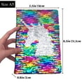 thumbnail image 6 of Reversible Sequin Notebook, 8.5x5.5in 160 Lined Pages Journal Sequin Diary for School Writing Drawing, 6 of 6
