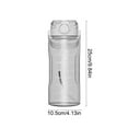 thumbnail image 3 of Large Capacity 1500ml Sports Water Bottle with Straw | High-Temperature Proof (-20°C-70°C) | One-Click Lid Opening | 2 Drinking Modes | Outdoor, Hiking & Summer Hydration, 3 of 6