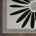thumbnail image 4 of Nourison Aloha Indoor/Outdoor Black White 5'3" x 7'5" Area Rug, (5x7), 4 of 10