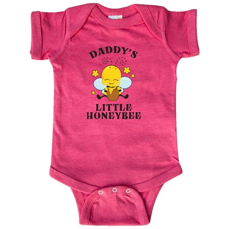 

Inktastic Cute Bee Daddy s Little Honeybee with Stars Gift Baby Boy or Baby Girl Bodysuit